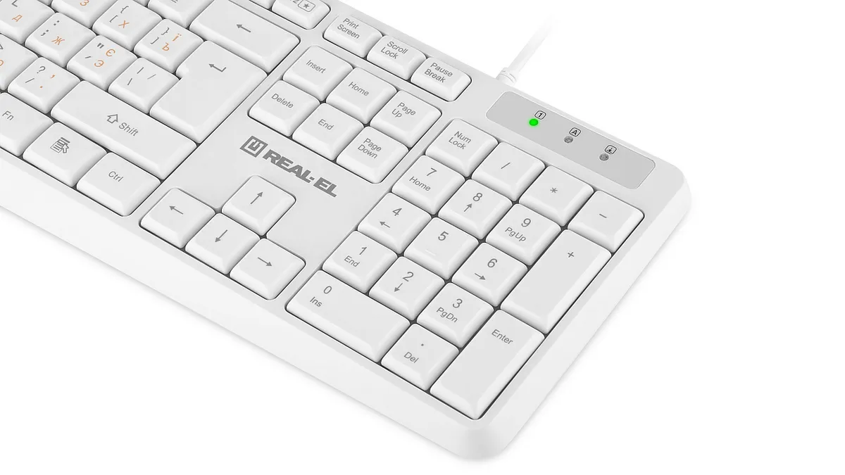 Клавіатура REAL-EL RK-513 White - мініатюра 4