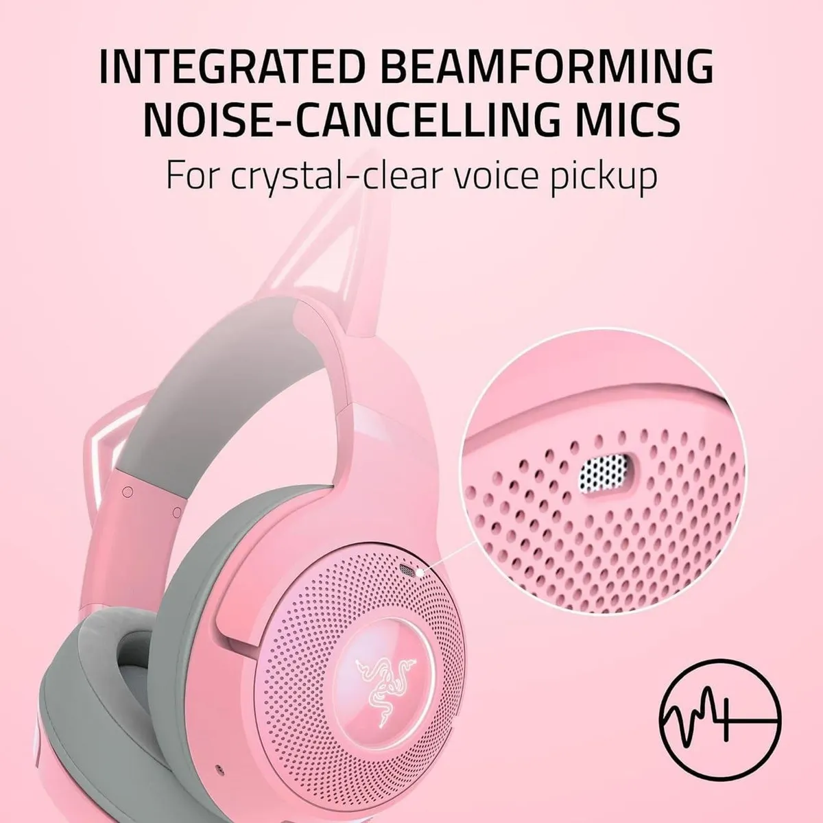 Гарнiтура Razer Kraken Kitty V2 Pro Quartz (RZ04-04510200-R3M1) - мініатюра 7