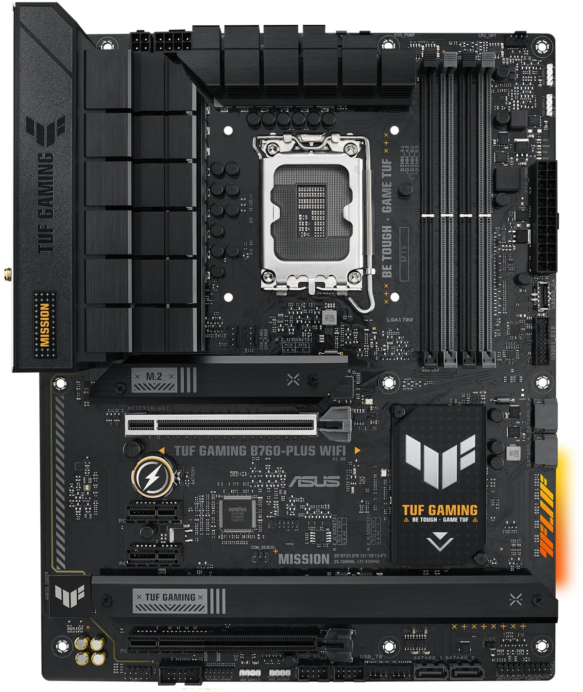 Материнська плата Asus TUF Gaming B760-Plus WiFi Socket 1700 - зображення 1