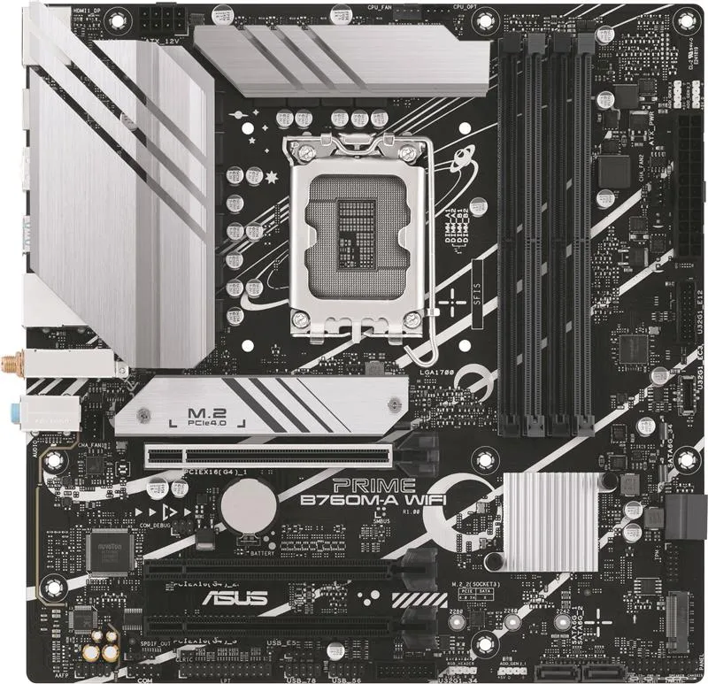 Материнська плата Asus Prime B760M-A WiFi Socket 1700 - мініатюра 5