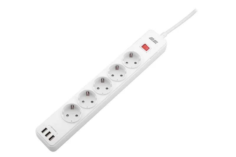 Мережевий фільтр 2E 5хSchuko, 2 м (2E-SP515M2USBWH) - мініатюра 2