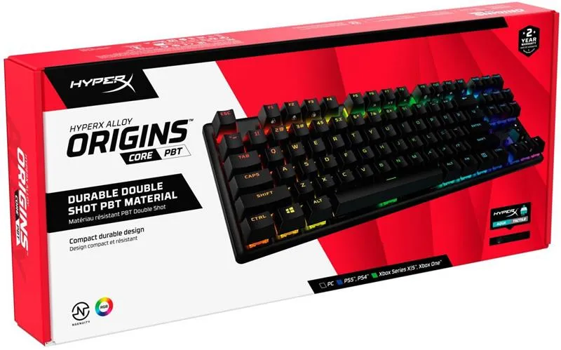 Клавіатура HyperX Alloy Origins Core PBT Aqua RGB Black (639N9AA)  - мініатюра 16