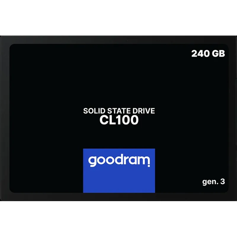 Накопичувач SSD  240GB Goodram CL100 GEN.3 2.5" SATAIII 3D TLC (SSDPR-CL100-240-G3) - зображення 1