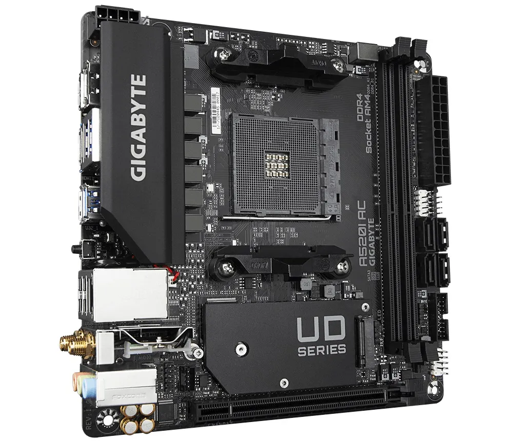 Материнська плата Gigabyte A520I AC Socket AM4 - мініатюра 3
