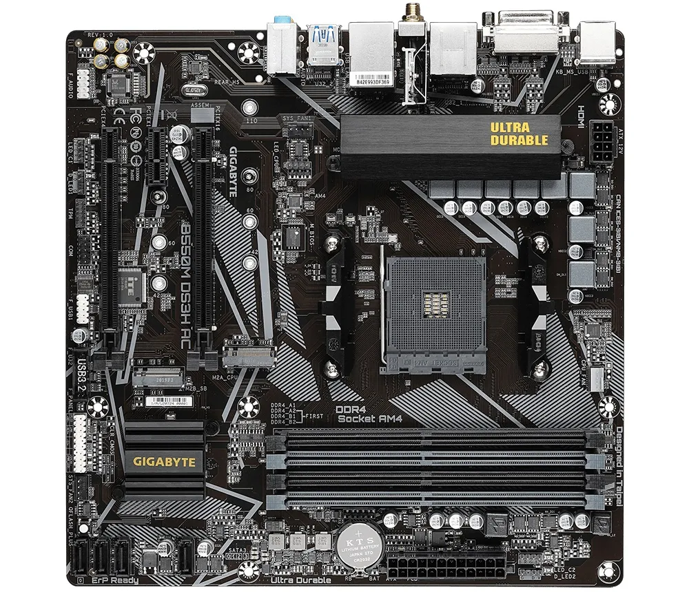Материнська плата Gigabyte B550M DS3H AC Socket AM4 - мініатюра 2