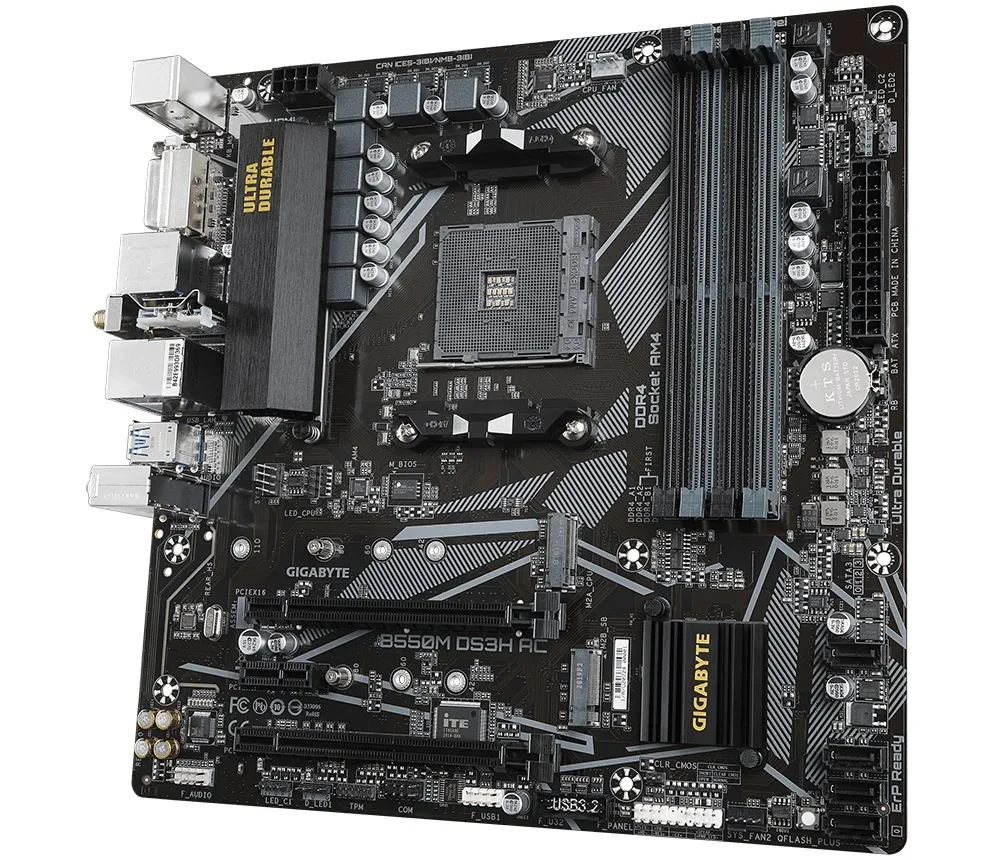 Материнська плата Gigabyte B550M DS3H AC Socket AM4 - мініатюра 4