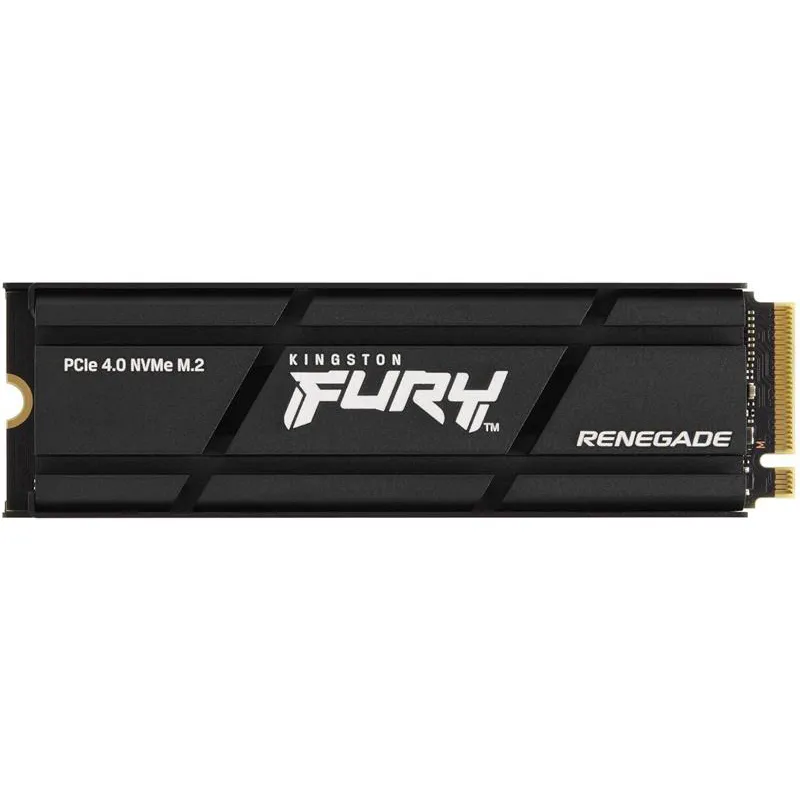 Накопичувач SSD 4TB Kingston Fury Renegade with Heatsink M.2 2280 PCIe 4.0 x4 NVMe 3D TLC (SFYRDK/4000G) - зображення 1