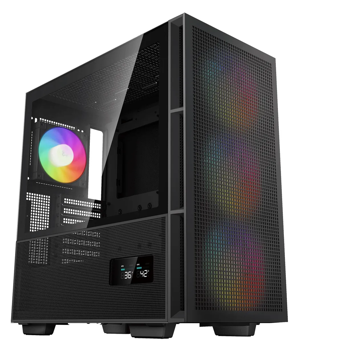 Корпус DeepCool CH560 Digital Black (R-CH560-BKAPE4D-G-1) без БЖ - зображення 1