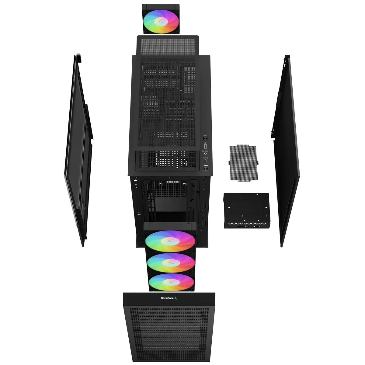 Корпус DeepCool CH560 Digital Black (R-CH560-BKAPE4D-G-1) без БЖ - мініатюра 14