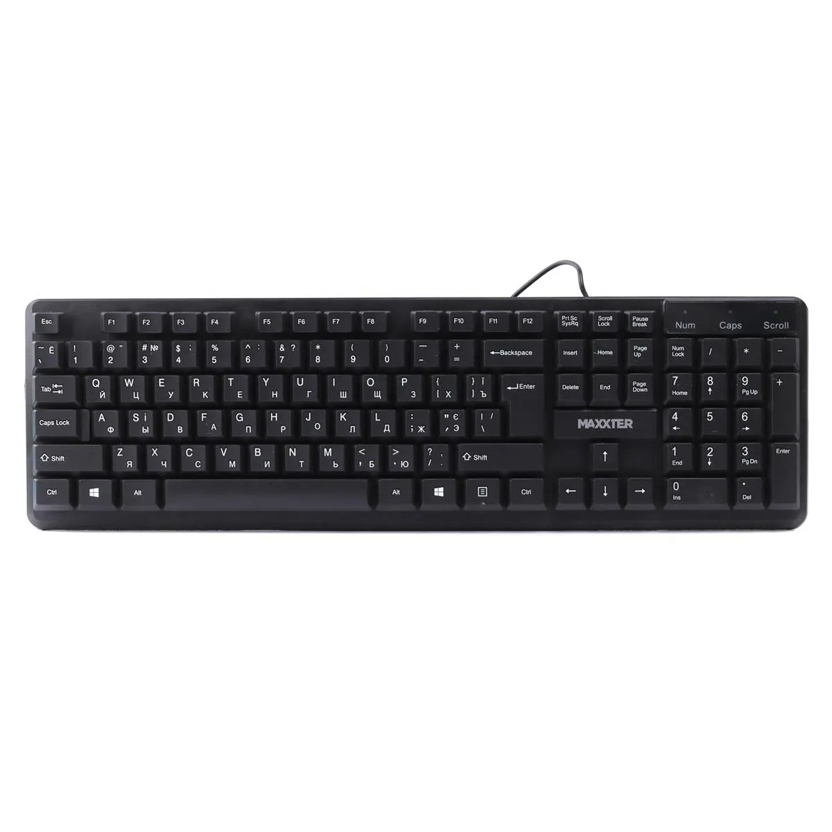 Клавiатура Maxxter KBM-U01-UA Black  - мініатюра 3
