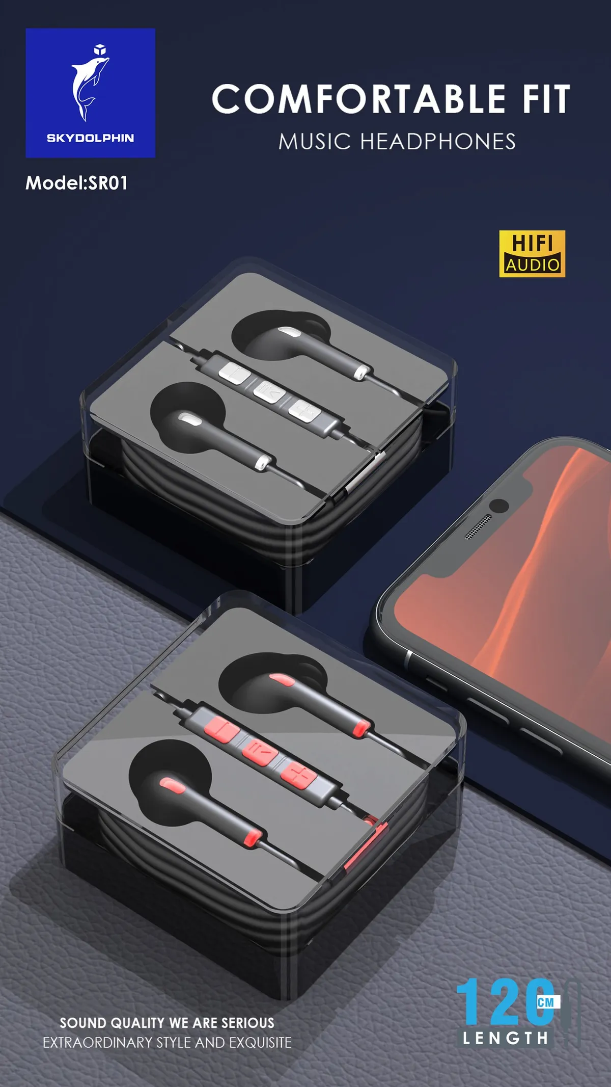 Гарнітура SkyDolphin SR01 with mic Silver (HF-000476) - мініатюра 3