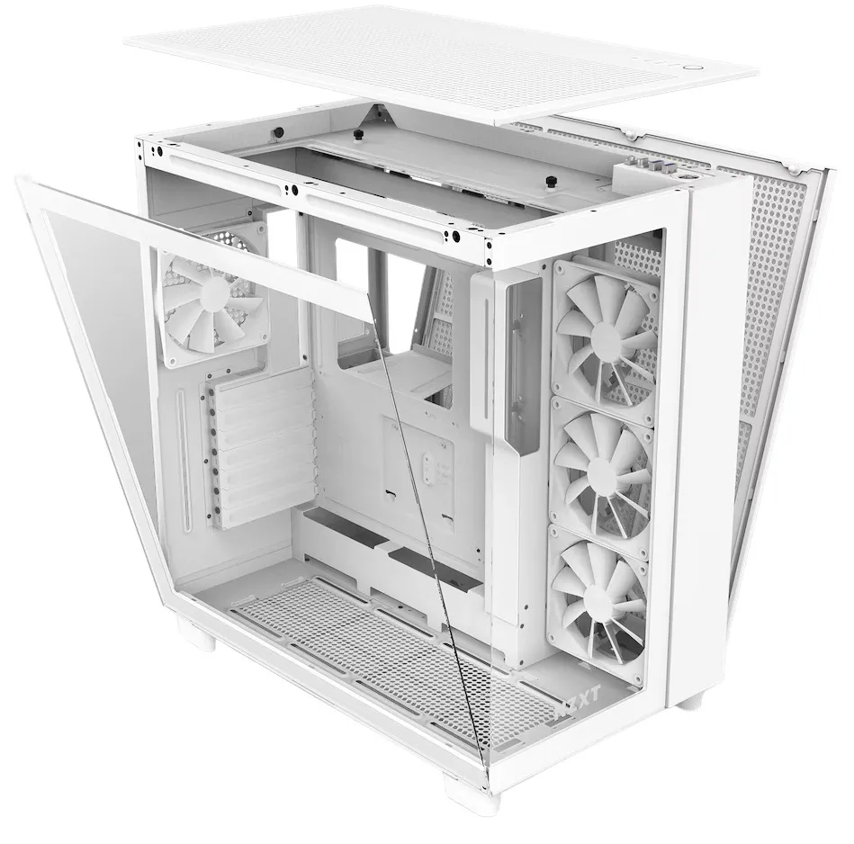 Корпус NZXT H9 Flow White (CM-H91FW-01) без БЖ - мініатюра 5