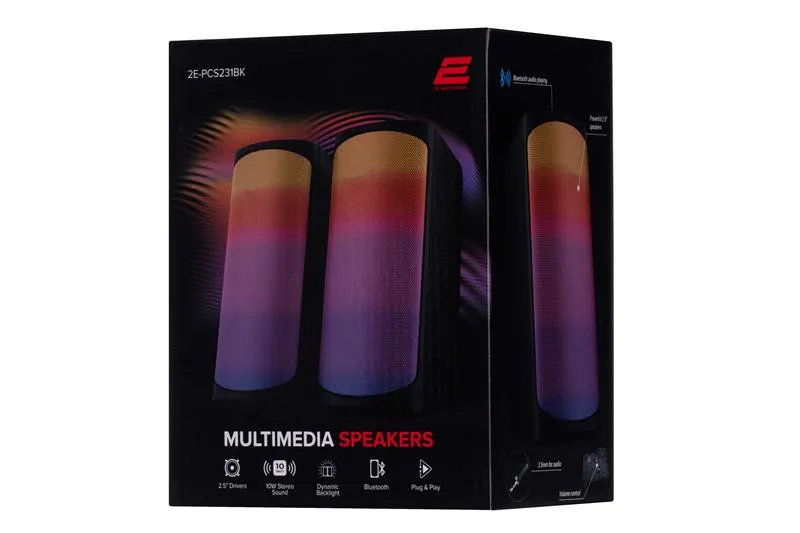 Акустична система 2E PCS231 RGB Matrix Black (2E-PCS231BK) - мініатюра 6