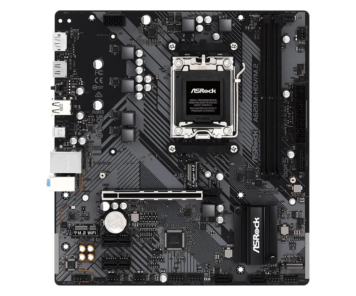 Материнська плата ASRock A620M-HDV/M.2 Socket AM5 - зображення 1