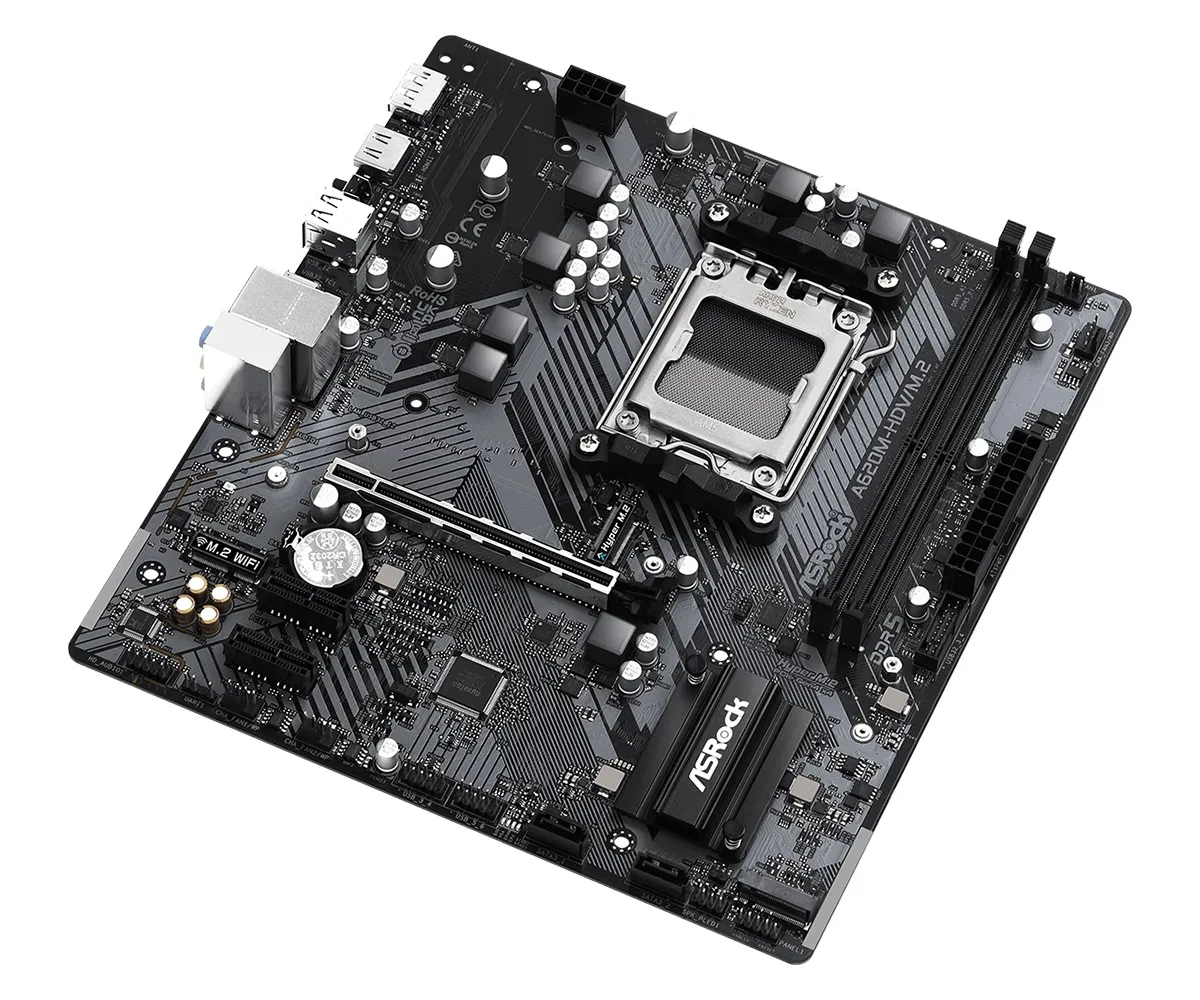 Материнська плата ASRock A620M-HDV/M.2 Socket AM5 - мініатюра 3