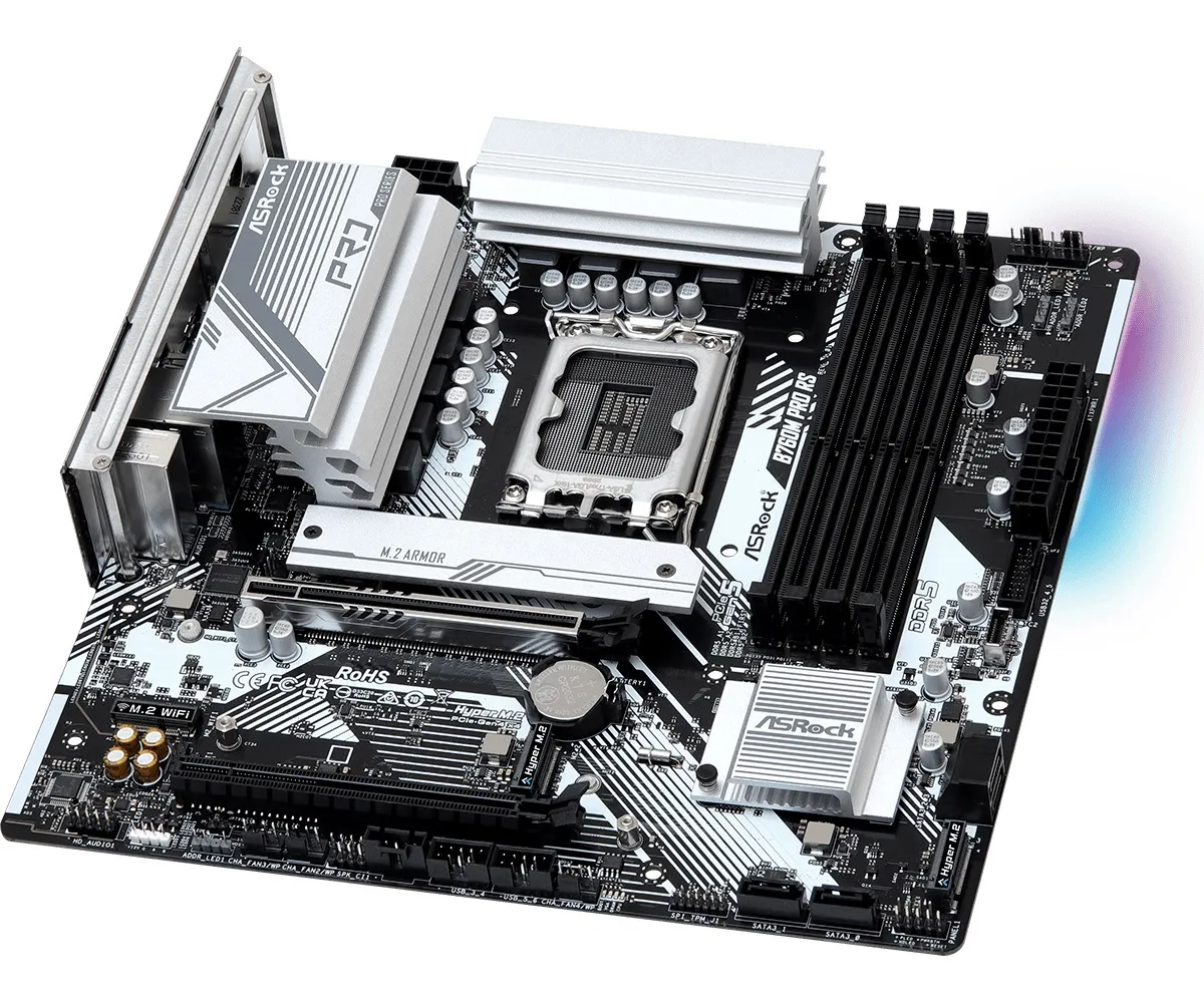 Материнська плата ASRock B760M Pro RS Socket 1700 - мініатюра 3