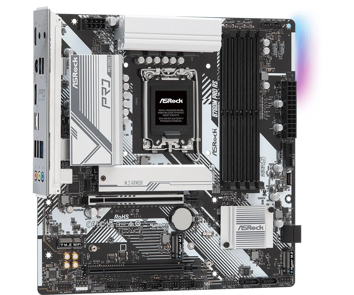 Материнська плата ASRock B760M Pro RS Socket 1700 - мініатюра 4