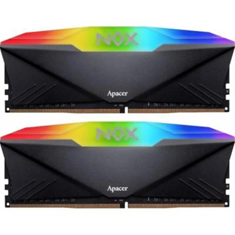 Модуль пам`ятi DDR4 2x8GB/3200 Apacer NOX RGB Black (AH4U16G32C28YNBAA-2) - зображення 1