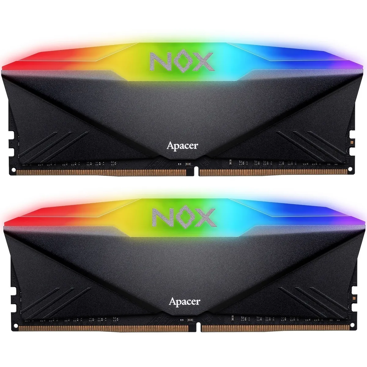 Модуль пам`ятi DDR4 2x16GB/3200 Apacer NOX RGB Black (AH4U32G32C28YNBAA-2) - мініатюра 13