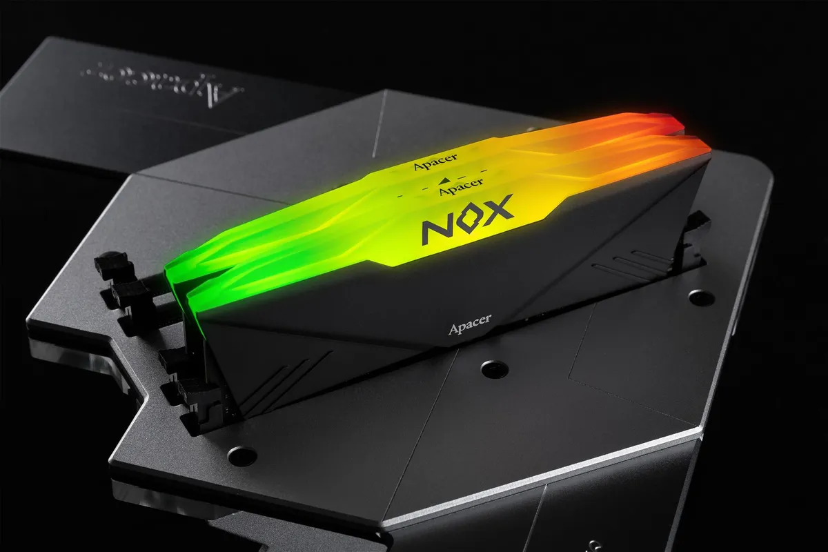 Модуль пам`ятi DDR4 2x16GB/3200 Apacer NOX RGB Black (AH4U32G32C28YNBAA-2) - мініатюра 19
