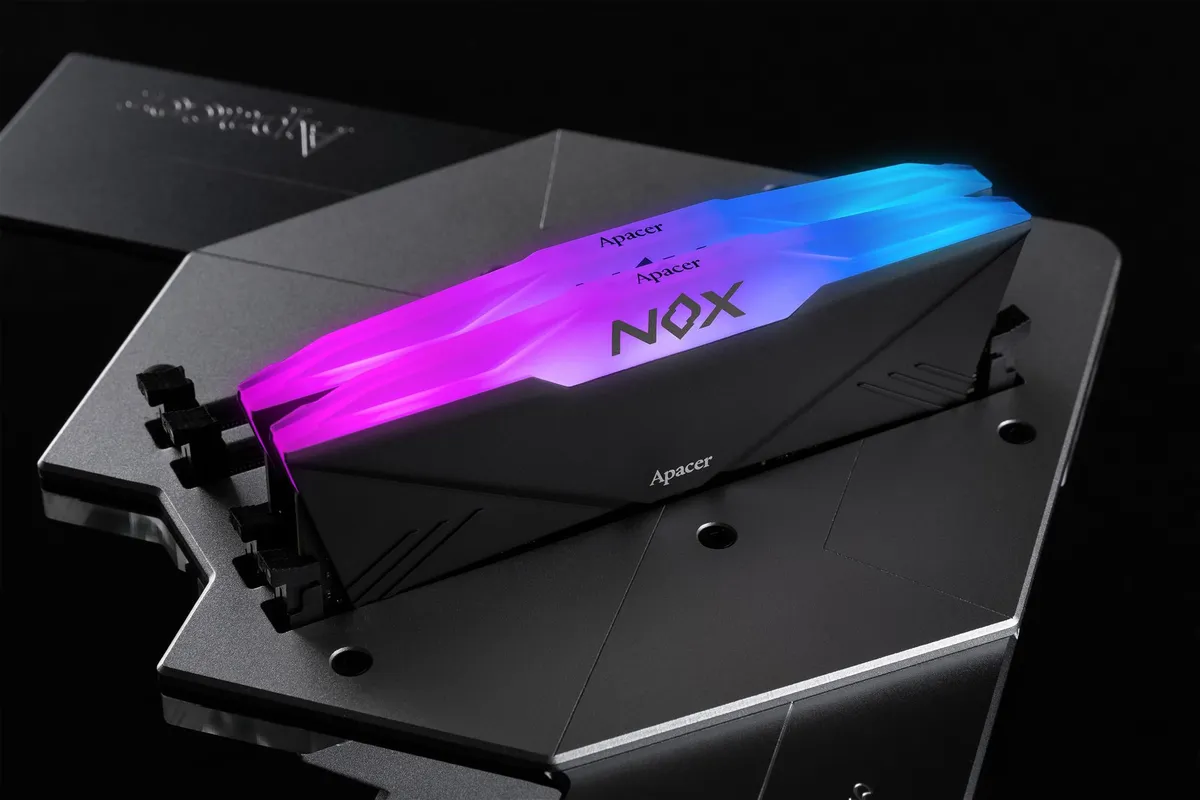 Модуль пам`ятi DDR4 2x16GB/3200 Apacer NOX RGB Black (AH4U32G32C28YNBAA-2) - мініатюра 20