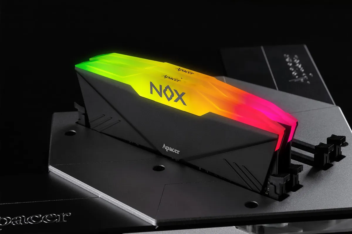 Модуль пам`ятi DDR4 2x16GB/3200 Apacer NOX RGB Black (AH4U32G32C28YNBAA-2) - мініатюра 21