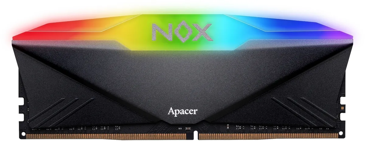 Модуль пам`ятi DDR4 2x16GB/3200 Apacer NOX RGB Black (AH4U32G32C28YNBAA-2) - мініатюра 3