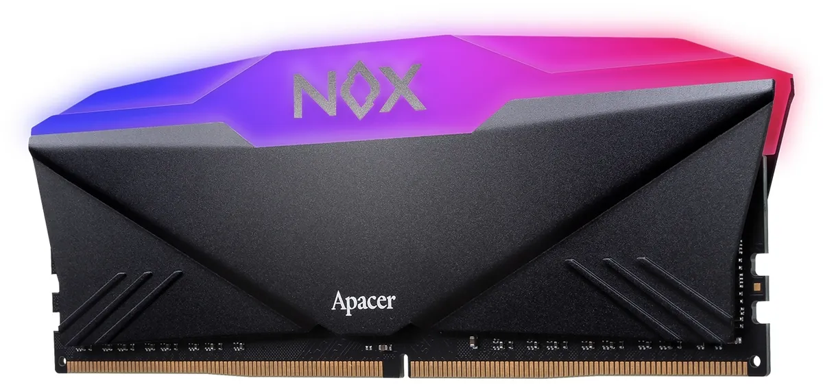 Модуль пам`ятi DDR4 2x16GB/3200 Apacer NOX RGB Black (AH4U32G32C28YNBAA-2) - мініатюра 5