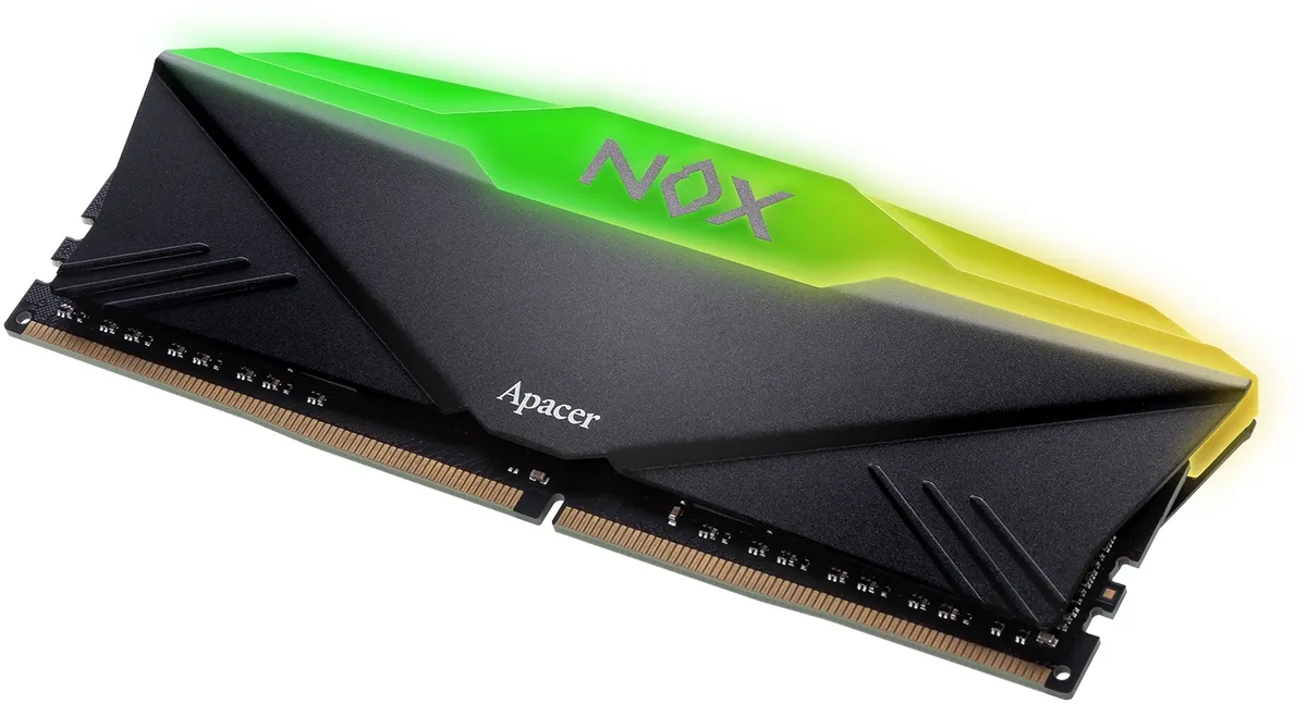 Модуль пам`ятi DDR4 2x16GB/3200 Apacer NOX RGB Black (AH4U32G32C28YNBAA-2) - мініатюра 7