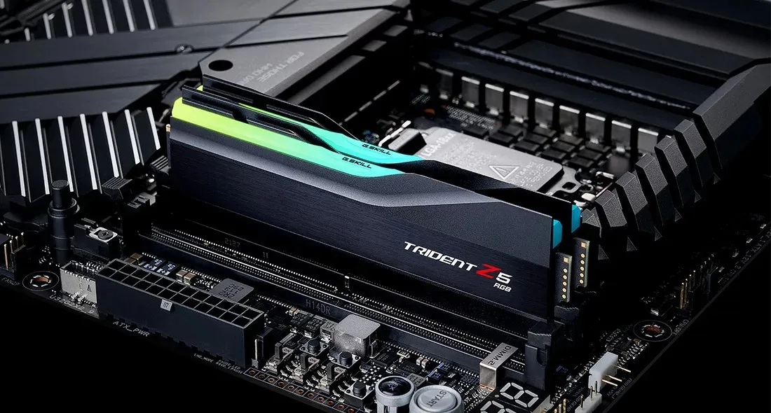 Модуль пам`ятi DDR5 2x16GB/6400 G.Skill Trident Z5 RGB Black (F5-6400J3239G16GX2-TZ5RK) - мініатюра 6