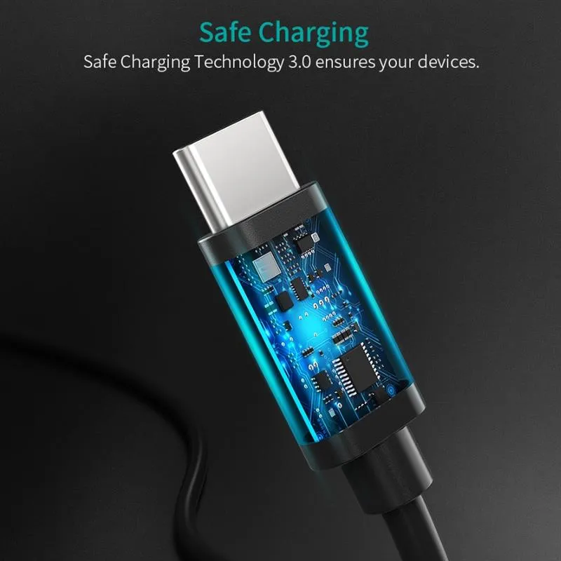 Кабель Choetech USB Type-C - USB TypeC (M/M), 0.5 м, Black (CC0001) - зображення 1