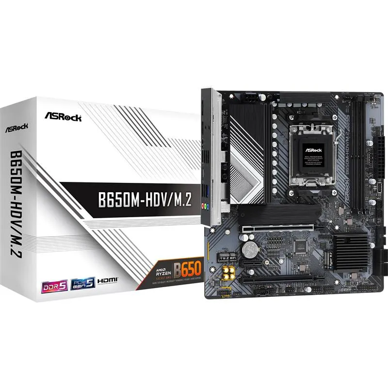 Материнська плата ASRock B650M-HDV/M.2 Socket AM5 - зображення 1