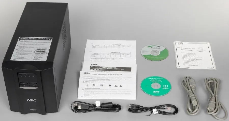 Джерело безперебійного живлення APC Smart-UPS 1500VA LCD, Lin.int., AVR, 8 х IEC, SmartSlot, USB, RJ-45, метал (SMT 1500I) - мініатюра 4