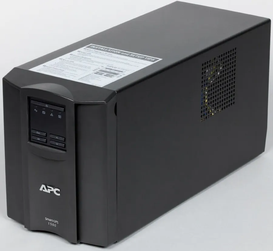 Джерело безперебійного живлення APC Smart-UPS 1500VA LCD, Lin.int., AVR, 8 х IEC, SmartSlot, USB, RJ-45, метал (SMT 1500I) - мініатюра 7