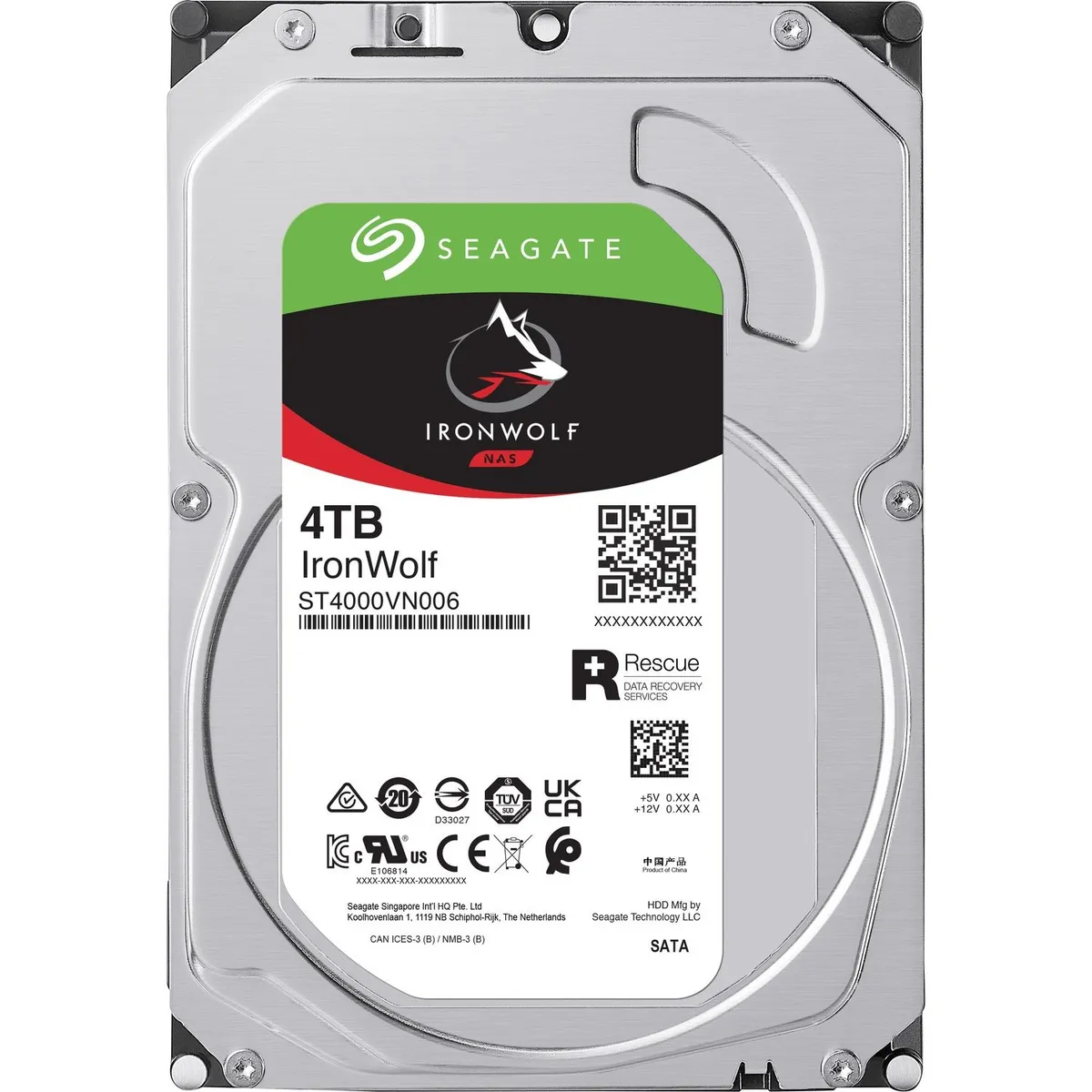 Накопичувач HDD SATA 4.0TB Seagate IronWolf NAS 5400rpm 256MB (ST4000VN006) - зображення 1