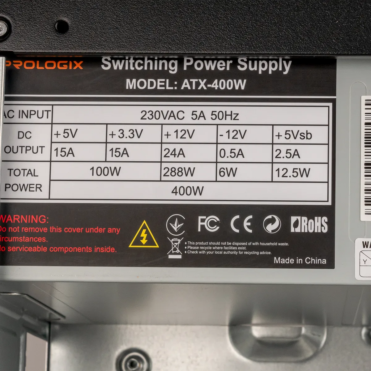 Корпус Prologix E105 Black 400W - мініатюра 12
