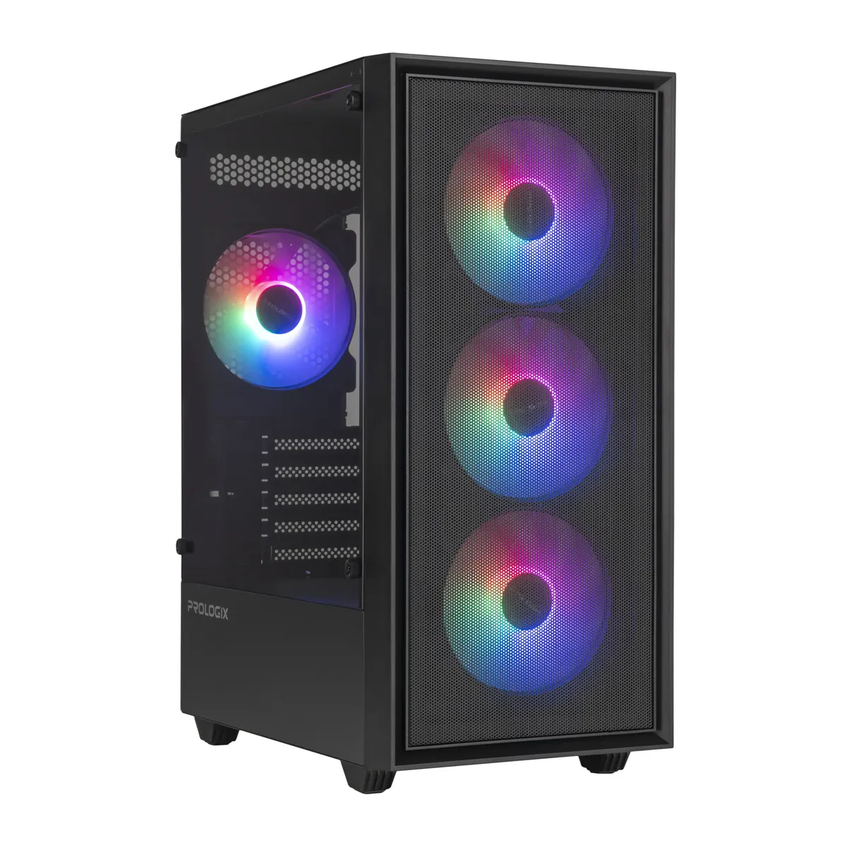 Корпус Prologix E107 Tempered Glass Black без БЖ - мініатюра 2