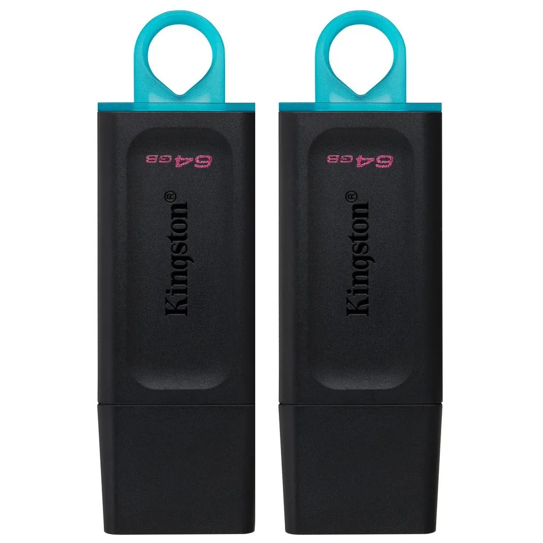 Флеш-накопичувач USB3.2 64GB Kingston DataTraveler Exodia Black/Blue 2 Pieces (DTX/64GB-2P) - зображення 1