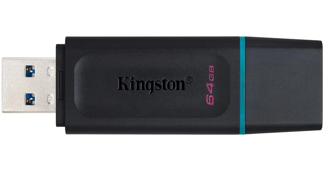 Флеш-накопичувач USB3.2 64GB Kingston DataTraveler Exodia Black/Blue 2 Pieces (DTX/64GB-2P) - мініатюра 3