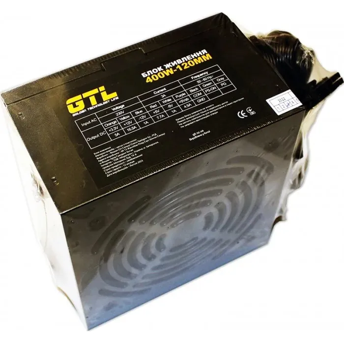 Блок живлення GTL (GTL-400-120) 400W 120mm - мініатюра 4