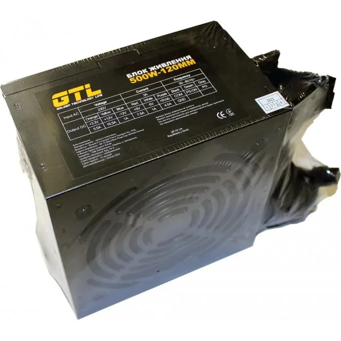 Блок живлення GTL (GTL-500-120) 500W 120mm - мініатюра 4