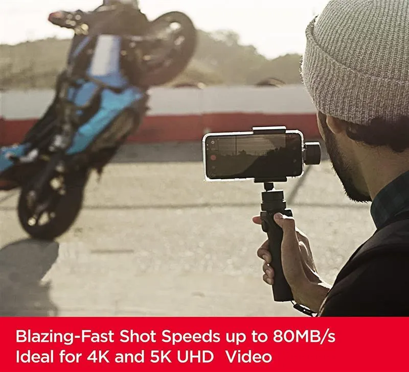 Карта пам`ятi MicroSDXC 128GB C10 UHS-I SanDisk Extreme V30 U3 R190/W90MB/s + SD (SDSQXAA-128G-GN6MA) - мініатюра 5