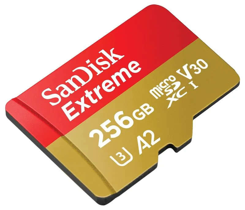 Карта пам`ятi MicroSDXC 256GB C10 UHS-I SanDisk Extreme V30 U3 R190/W130MB/s + SD (SDSQXAV-256G-GN6MA) - мініатюра 3