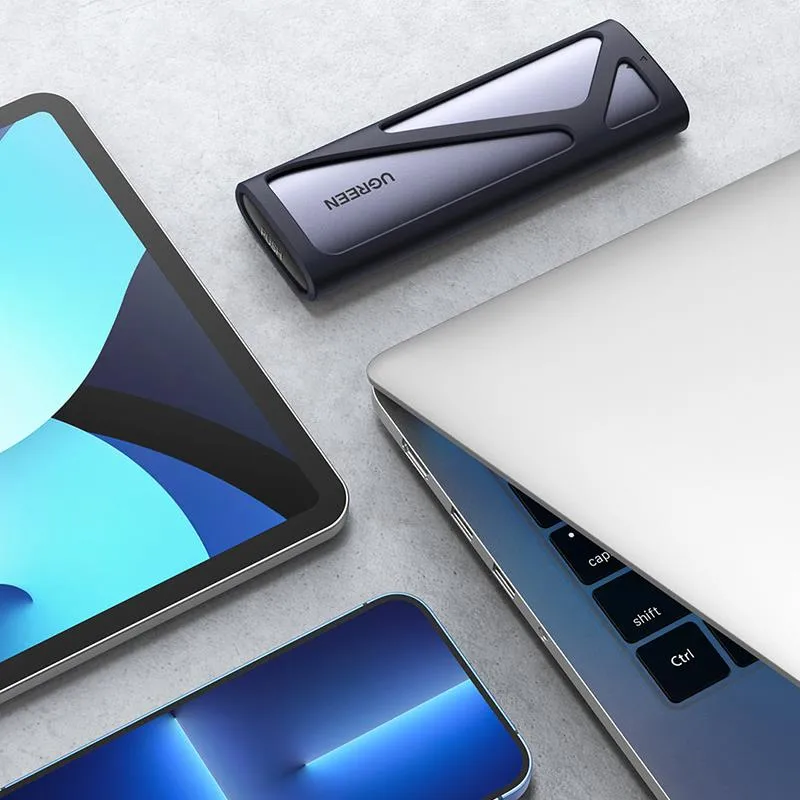 Зовнішня кишеня Ugreen для SSD M.2 (NVMe) M-Key 3.2 Gen2 CM400 Gray (90264) - мініатюра 3