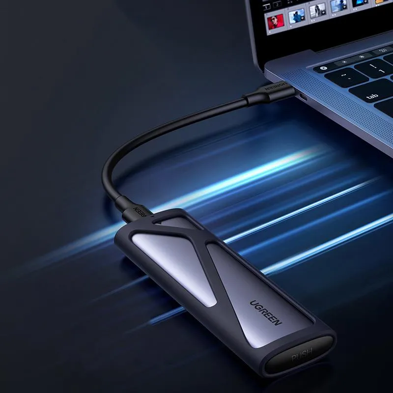 Зовнішня кишеня Ugreen для SSD M.2 (NVMe) M-Key 3.2 Gen2 CM400 Gray (90264) - мініатюра 4