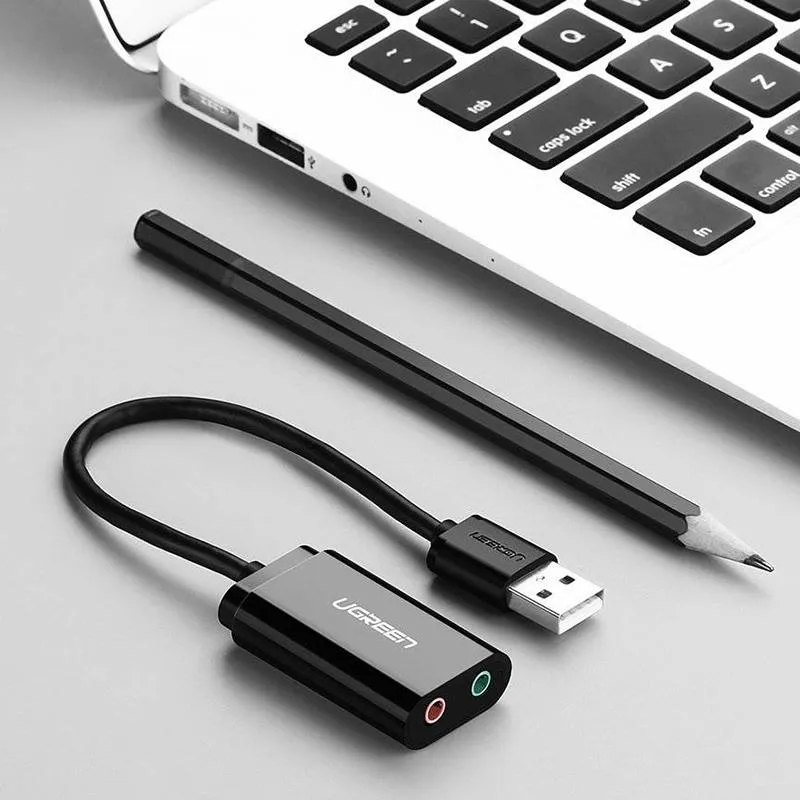 Звукова карта Ugreen US205 Black (30724) - мініатюра 7