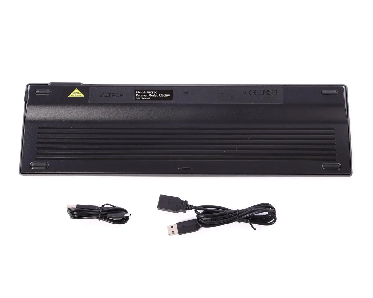 Клавіатура бездротова A4Tech FBX50C Grey - мініатюра 10