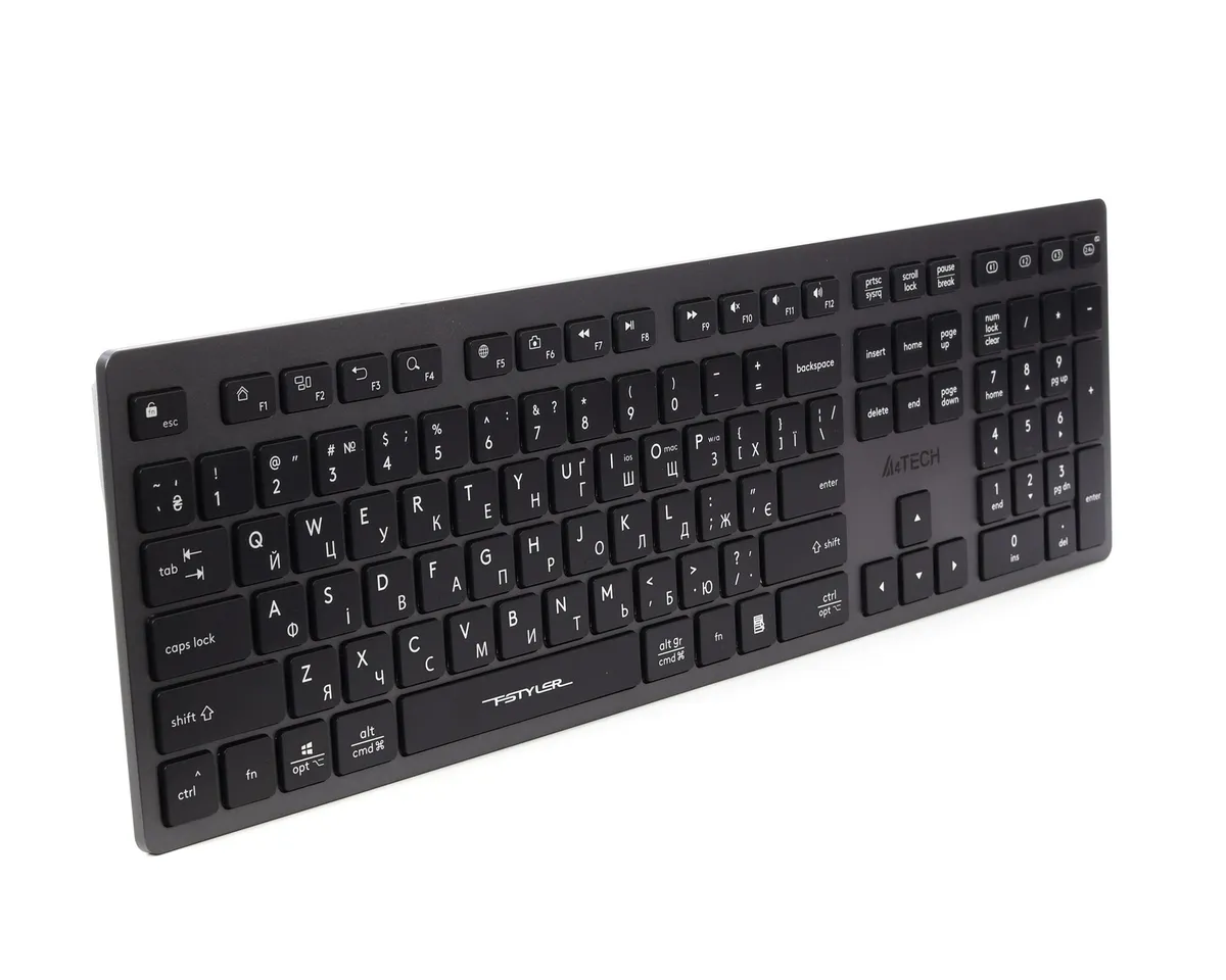 Клавіатура бездротова A4Tech FBX50C Grey - мініатюра 13