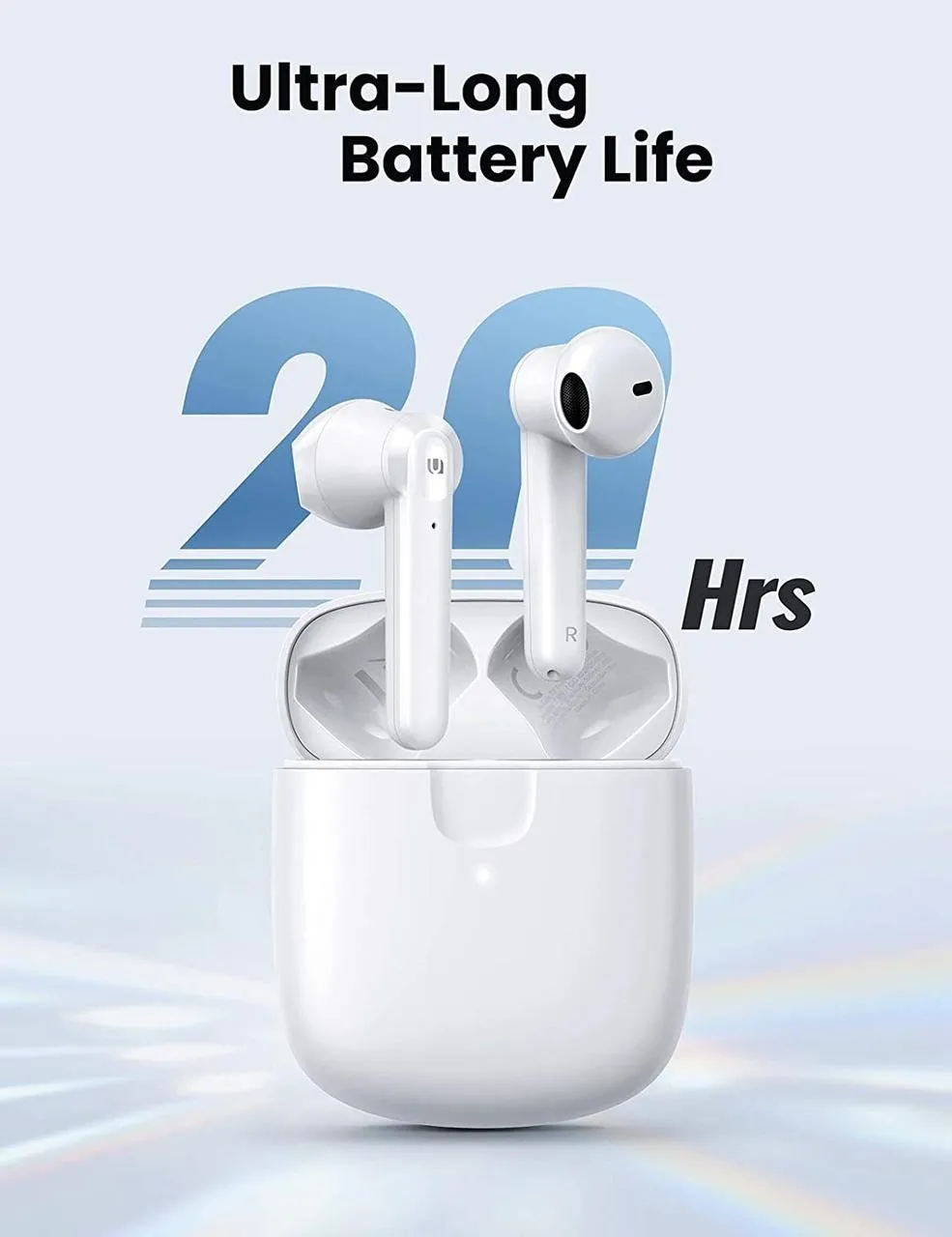 Bluetooth-гарнітура Ugreen WS105 White (80652) - мініатюра 7