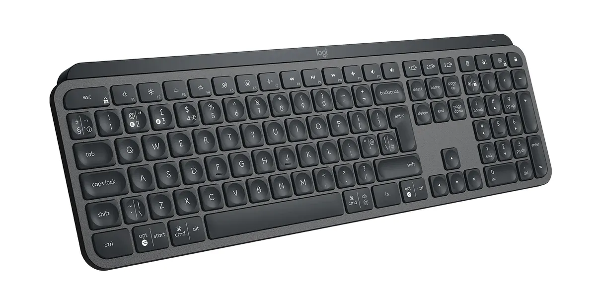 Клавіатура бездротова Logitech MX Keys Advanced for Business Wireless Illuminated UA Graphite (920-010251) - мініатюра 2